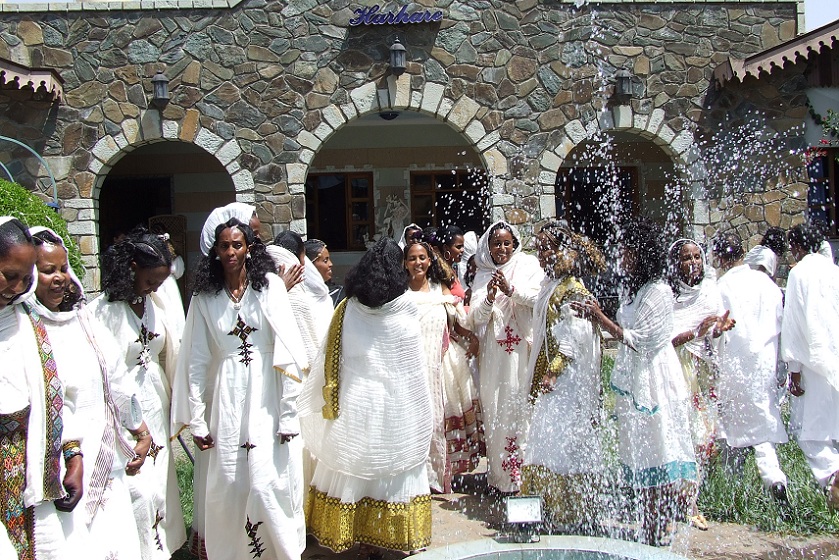 Lunch in the Harhare Recreation Center - Asmara Eritrea.