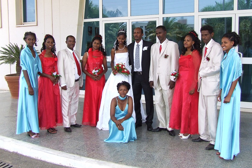 Photo session in front of the Asmara Palace Hotel - Asmara Eritrea.