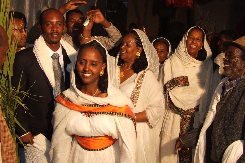 Dancing women at the wedding feast - Edaga Arbi Asmara.