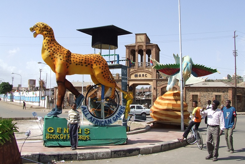 Preparations for the Carnival - Medeber Asmara Eritrea.