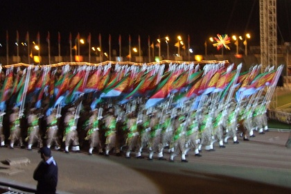 Eritrean Defense Forces parading - Asmara Stadium Asmara Eritrea.