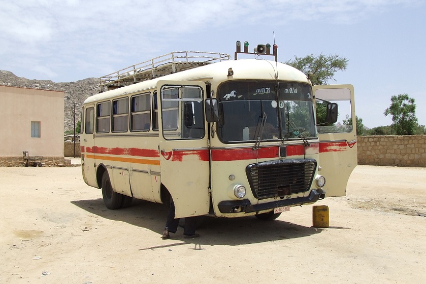 Antique private bus - Asmara Eritrea.