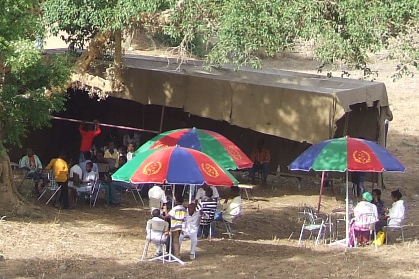 Temporary restaurant - Mariam Dearit Keren Eritrea.