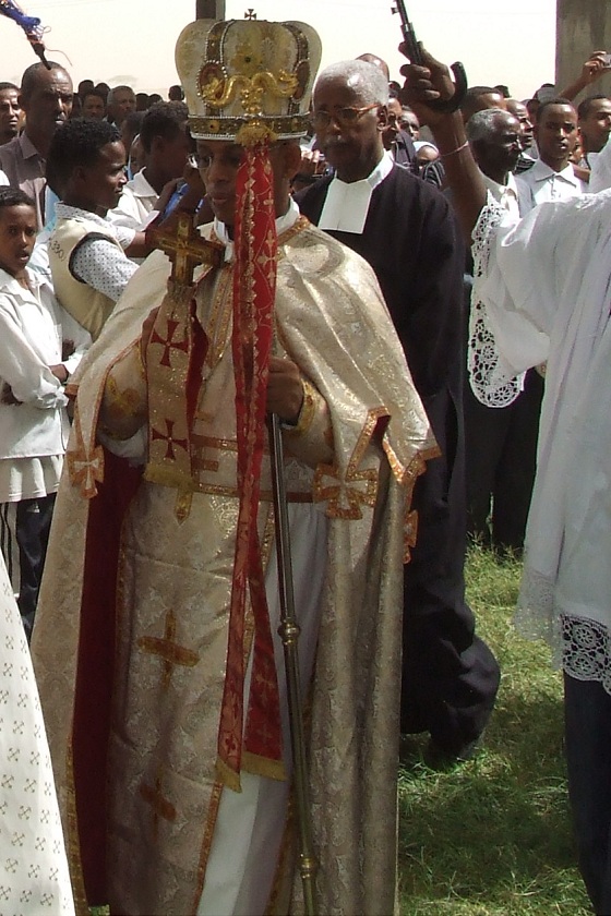 Priest in the festival procession - Mariam Dearit Keren Eritrea.