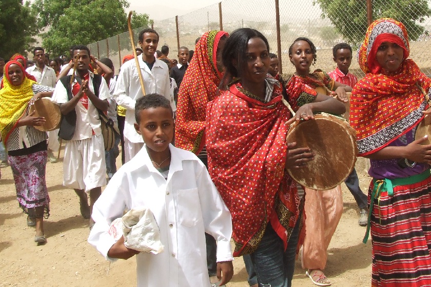 Women singing and dancing - Mariam Dearit Keren Eritrea.