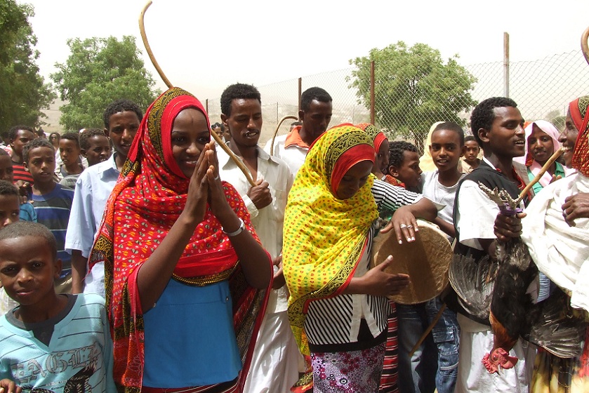 Women singing and dancing - Mariam Dearit Keren Eritrea.