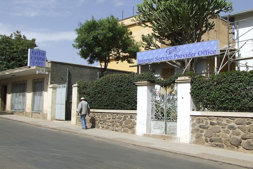 Eritel Internet Service Provider and Cyber Cafe - Beleza Street Asmara Eritrea.