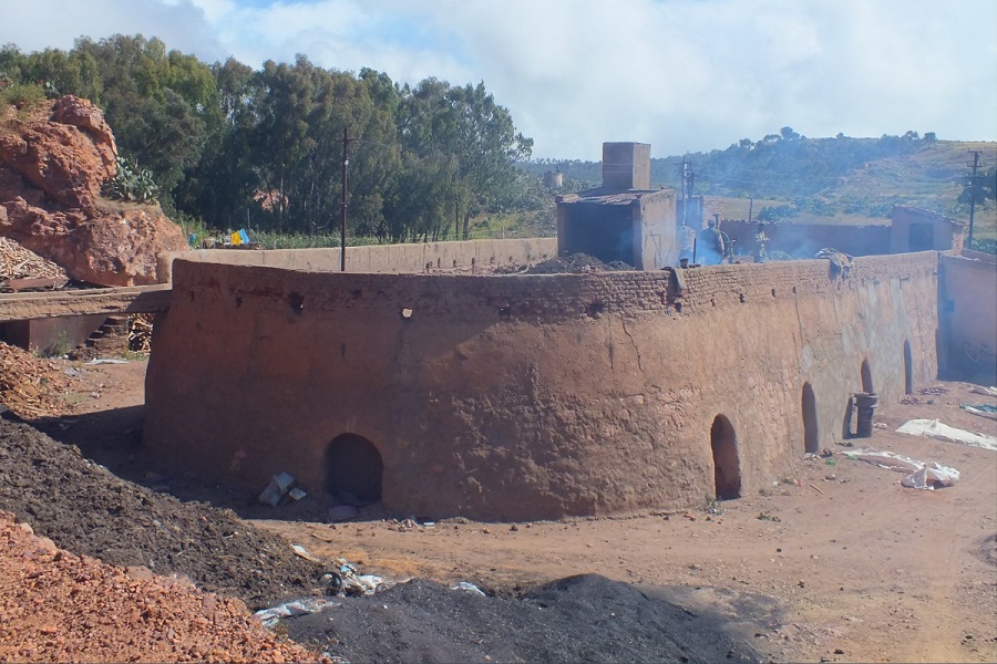 One of the brick factories - Road to Adi Nefas Asmara Eritrea.
