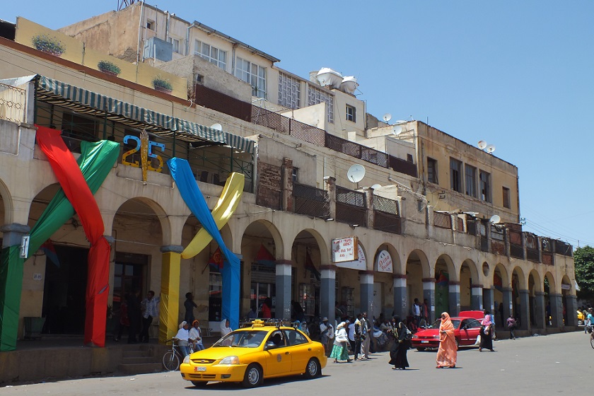 Decorated Salem Fast Food  - Eritrea Square Asmara Eritrea.