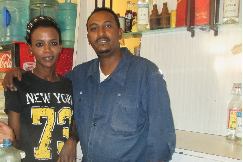 Peter and Yordanos - Bar Selas Akordet Street Asmara Eritrea.