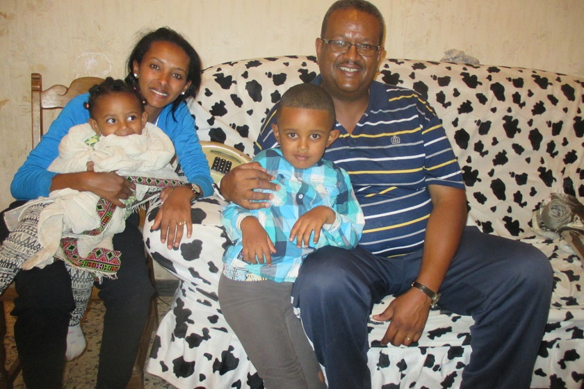 Shawit, Dawid and the kids - Asmara Eritrea
