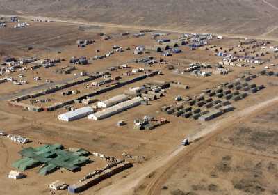 Aerial view on the camp - Dekemhare - December 2000