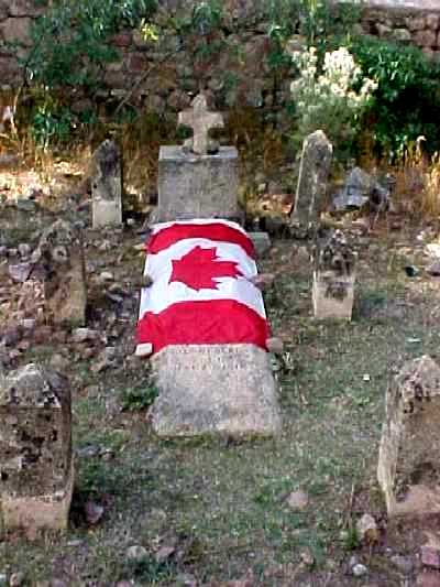 Grave of Col A.R. Dunn - Canadian killed in WW2 in the area