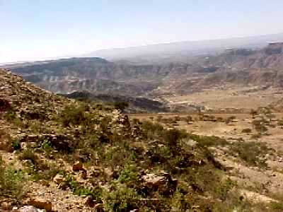 The view in Senafe - January 2001