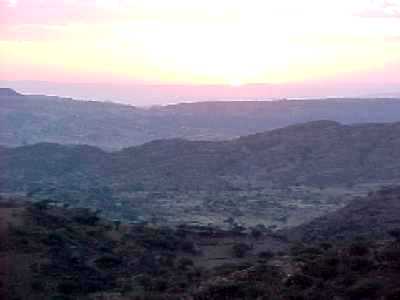 Sunset in Senafe - January 2001